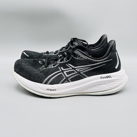 ASICS Shoes Womens 8 Black White Gel Cumulus 25 FF Blast+ Road Running Sneaker - Picture 3 of 10